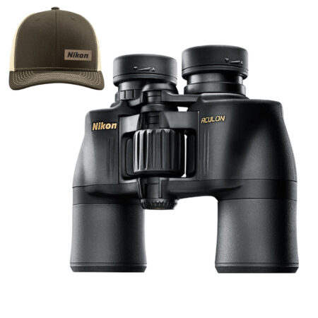 Nikon Aculon A211 High Quality Image Multilayer-coated Optics Binocular - Black w/ Free Nikon Cap